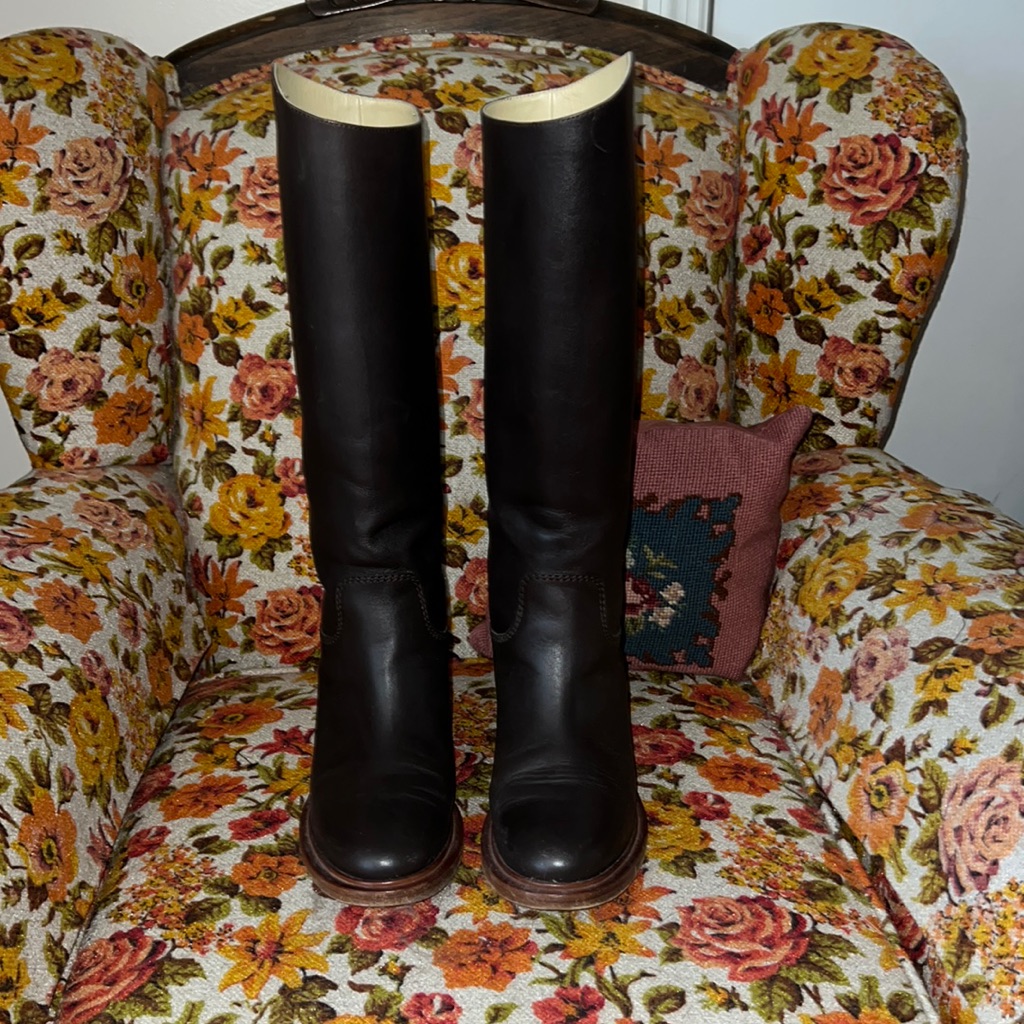 Auth Chanel Riding Boots